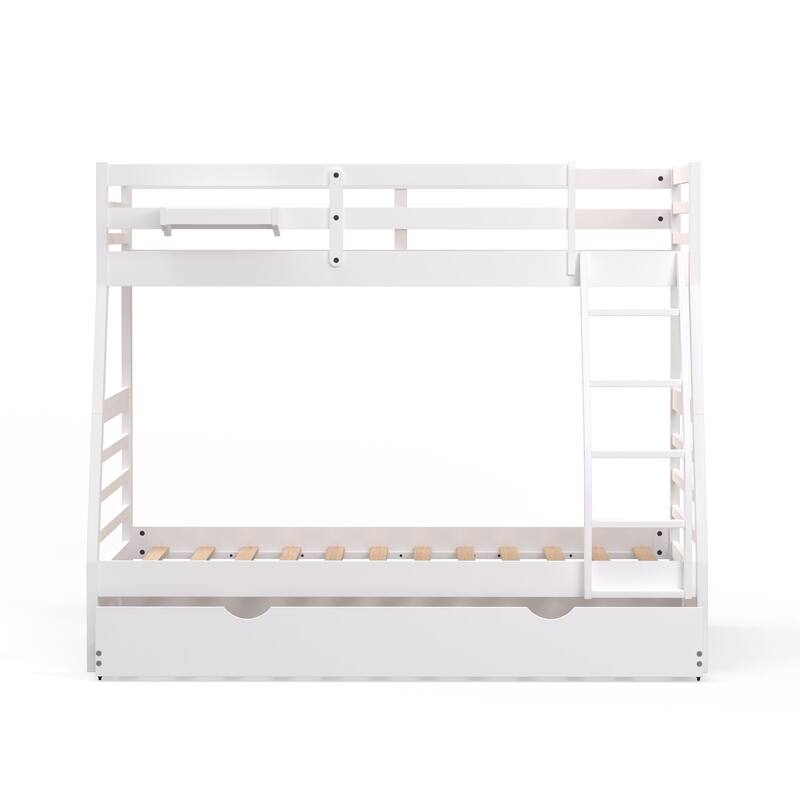 Plana Wood Bunk Bed, Hanging Nightstand and Trundle