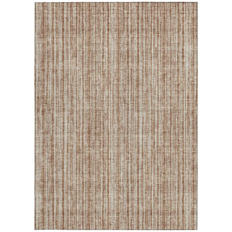 HomeRoots Striped Transitional Rectangle Outdoor Rug