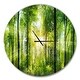 preview thumbnail 2 of 8, Designart 'Forest with Rays of Sun Panorama' Oversized Traditional Wall CLock