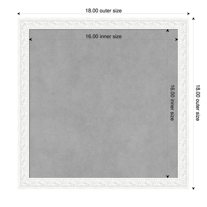 Amanti Art Bethany Black Framed - 18 x 18 in - Bethany White