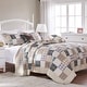 preview thumbnail 15 of 16, Greenland Home Oxford Quilted Bedspread Set, Traditional Plaid, Cotton