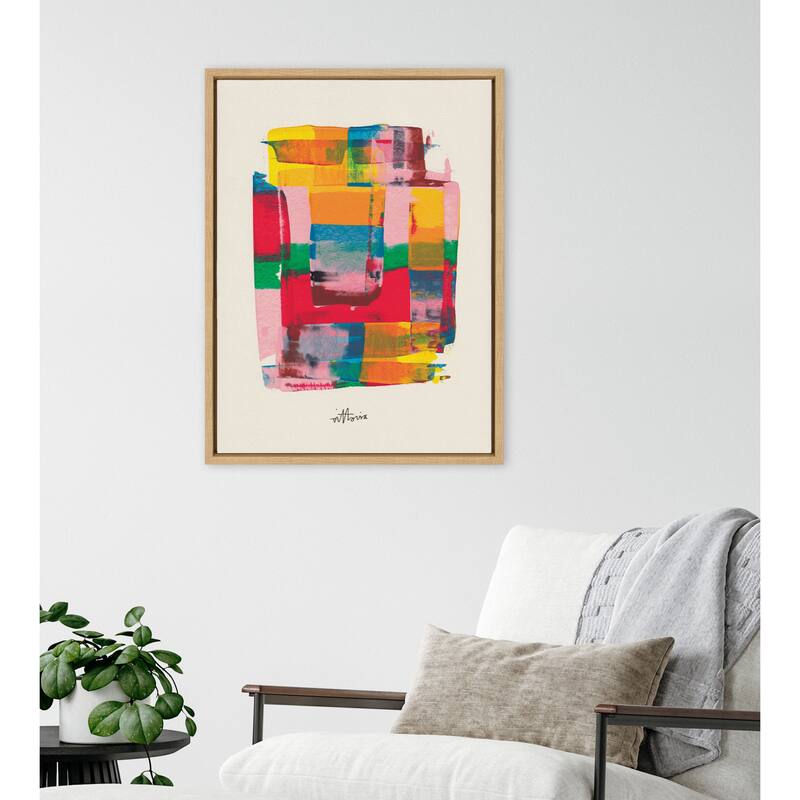 Kate and Laurel Sylvie Embrace The Excess Framed Canvas by Amber Vittoria