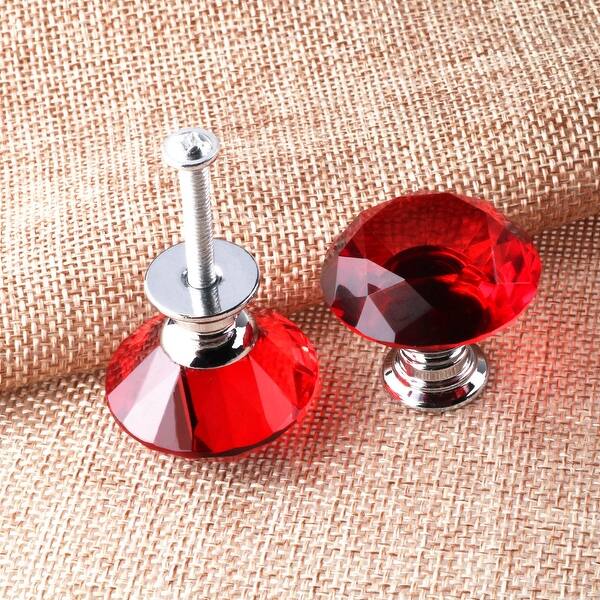 Shop Crystal Glass Door Drawer Cabinet Wardrobe Pull Handle Knobs