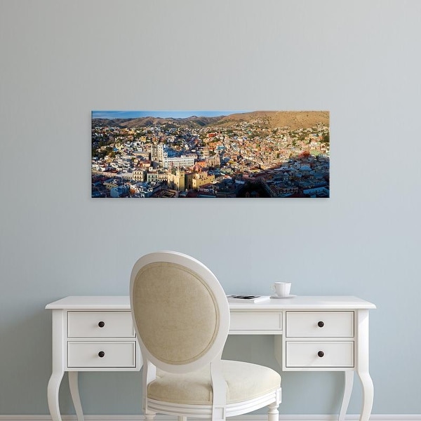 Easy Art Prints Panoramic Images's 'Aerial view of a city, Guanajuato, Mexico' Premium Canvas Art