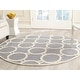 preview thumbnail 10 of 68, SAFAVIEH Handmade Cambridge Arah Modern Moroccan Wool Rug 6' Round - Silver/Ivory - Round