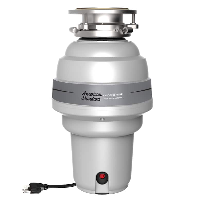 American Standard 1.25 HP Premium Garbage Disposal with Sound Insulation and Power Cord - Stainless Steel - 1.25 HP - 1.25 HP