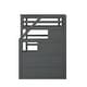 preview thumbnail 7 of 10, Wood Bunk Bed with Twin Trundle and 3 Storage Stairs, Grey