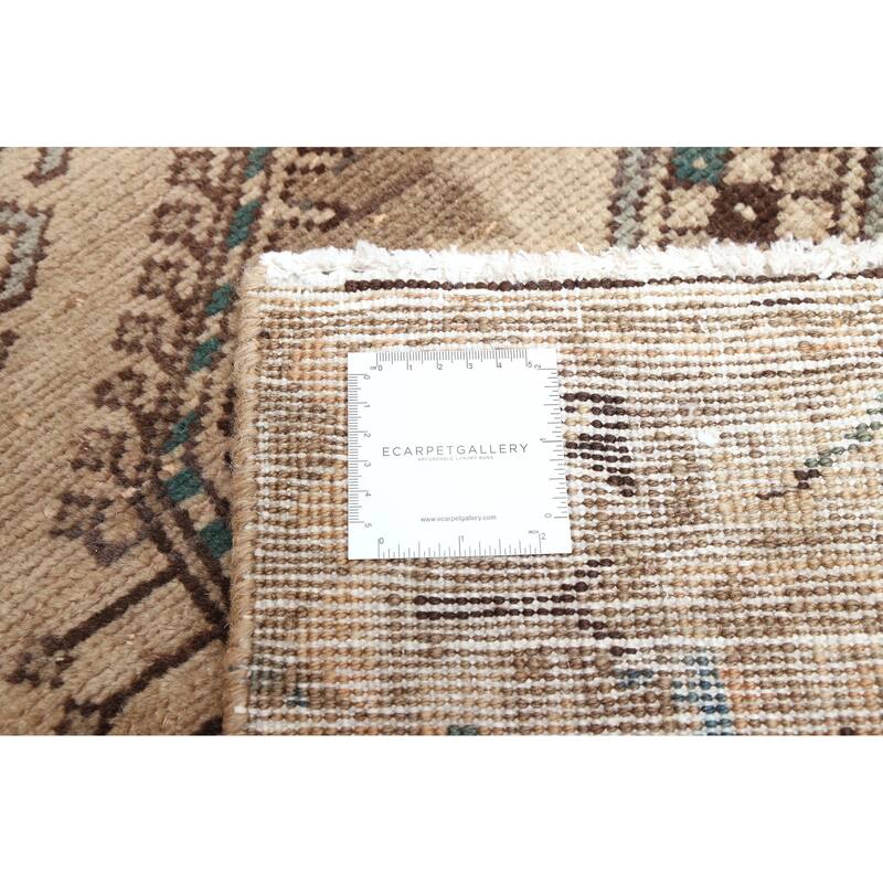 ECARPETGALLERY Hand-knotted Antalya Vintage Light Copper Wool Rug - 3'6 x 10'1