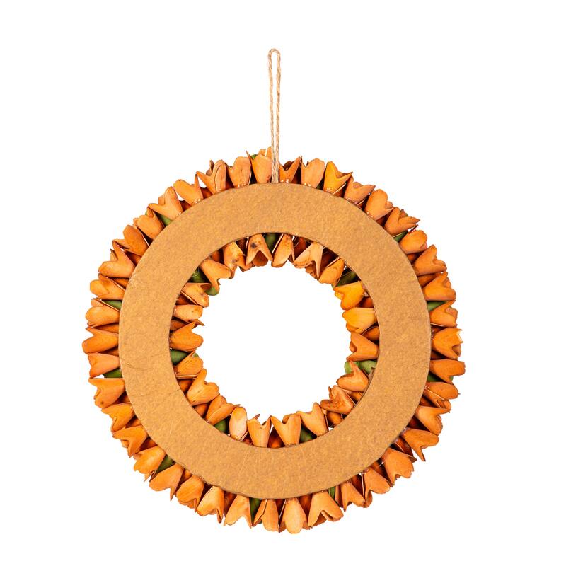 Sunflower Wood Curl Wreath