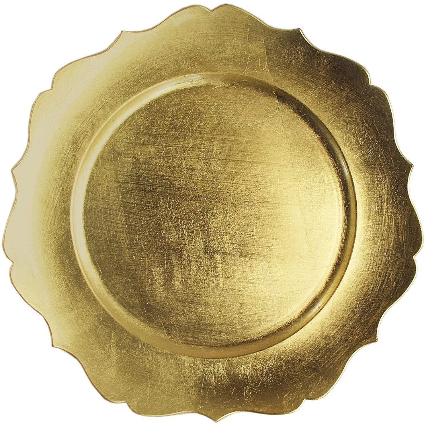 ChargeIt by Jay Scallop Charger Plate Decorative Melamine Service Plate Set of 4 Bed Bath Beyond 38278255
