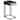 Amherst 1-Drawer Radio Weave Cane Metal Side Table