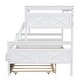 preview thumbnail 14 of 29, Twin over Full Bunk Bed with Ladder, Twin Size Trundle,Box Spring Not Required