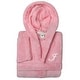 preview thumbnail 40 of 69, Sweet Kids 100% Polyester SUPER PLUSH Double Brushed Hooded Bathrobe with White Script Monogram I - Large
