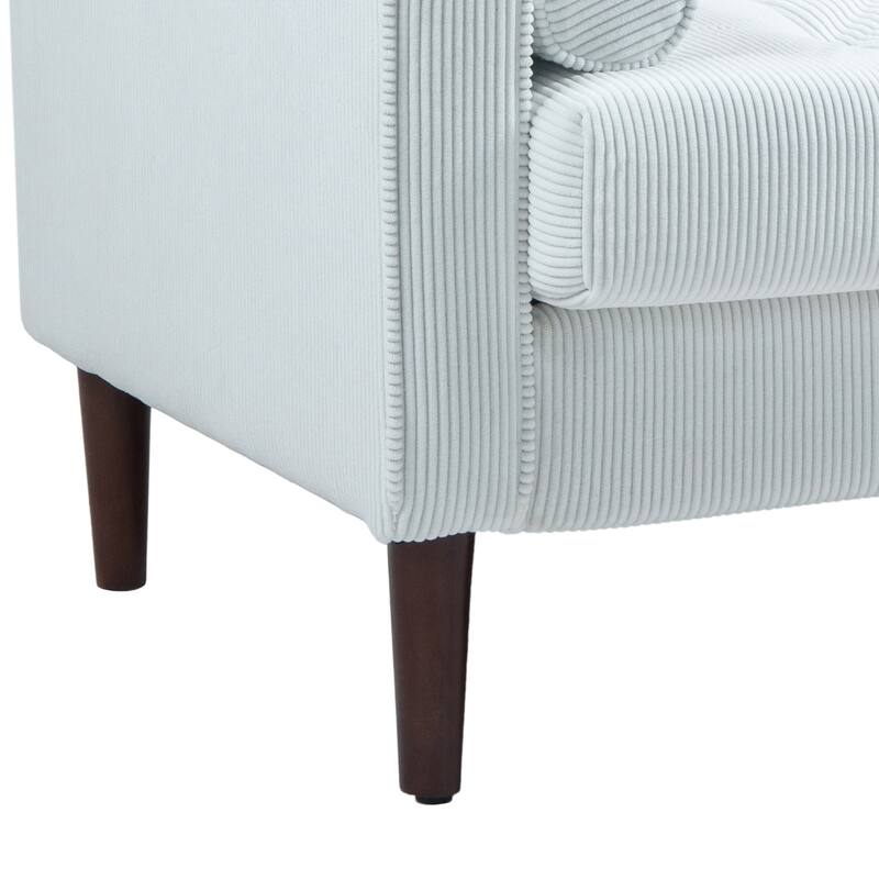 2 Set Modern Wide Armchair Corduroy Accent Chairs