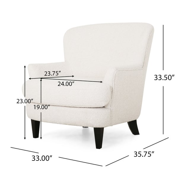 Hartshorn Upholstered Club Chair by Christopher Knight Home On Sale
