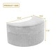 preview thumbnail 6 of 25, Moon Chenille Upholstered Storage Ottoman