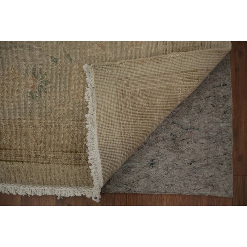 Hand Knotted Oriental 100% Wool Carpet Traditional All-Over Beige & Ivories Ziegler Area Rug - 12' 10'' X 12' 6''