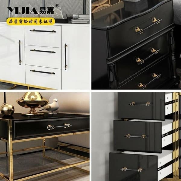 T Bar Drawer Knobs Closet Pulls Kitchen Cabinet Door Handles Black Gold - Multi - Bed Bath & Beyond