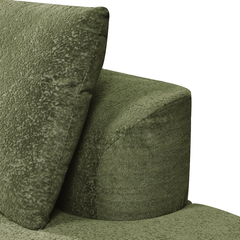 Christopher Knight Home - Olivia Curved Foam Sofa Set - 116"L