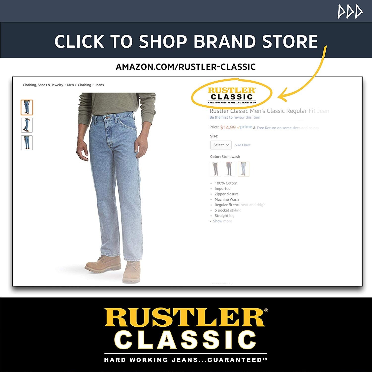 rustler slim fit jeans