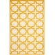 preview thumbnail 145 of 183, SAFAVIEH Handmade Cambridge Trudie Geometric Wool Rug 5' x 8' - Ivory/Gold - Rectangle
