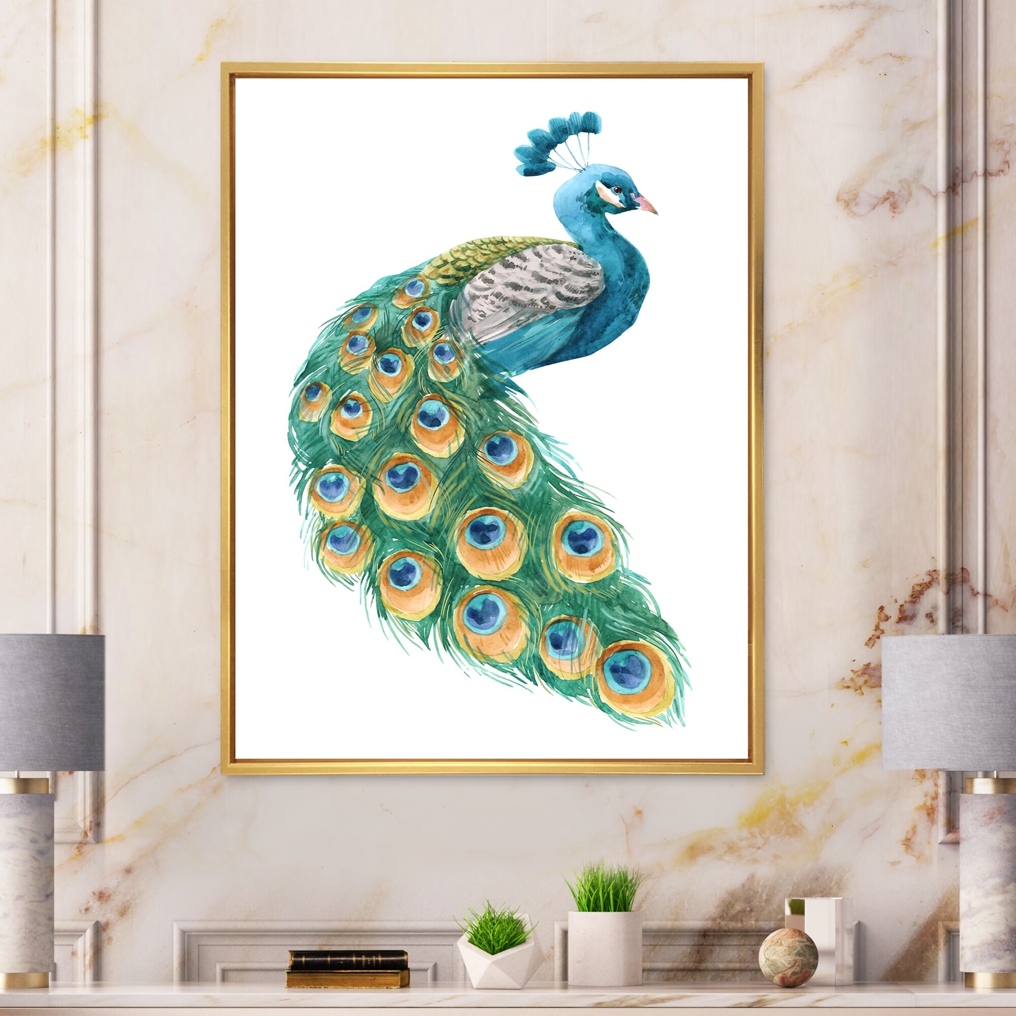 画材 Peacockesque G67978 | Turquoise Peacock Eyes | Wallpaper Boulevard