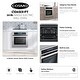 preview thumbnail 3 of 12, Cosmo 24 in. Single Electric Built-In Wall Oven with 2.5 cu. ft. Capacity, Turbo True European Convection in Stainless Steel