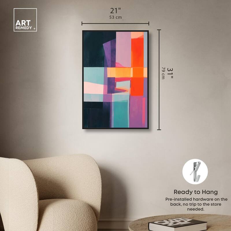 Color Blocks II Canvas by Art Remedy
