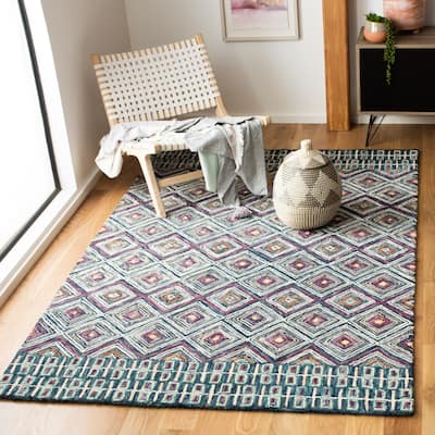 SAFAVIEH Handmade Aspen Morgana Bohemian & Eclectic Tribal Wool Rug