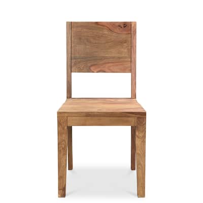 Raven Sheesham Wood Dining Chairs - set of 2