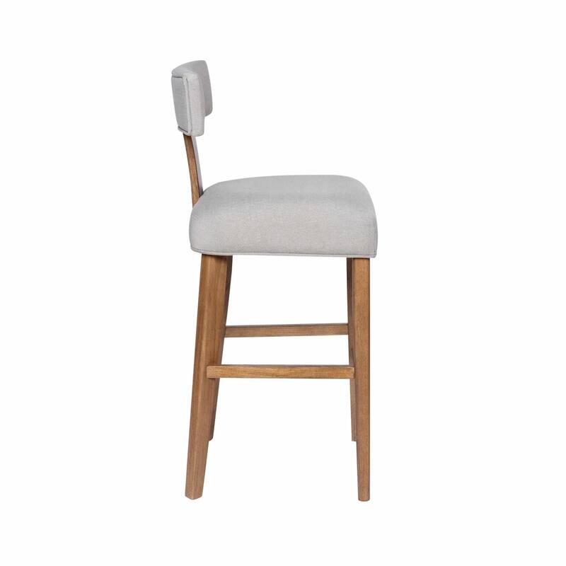 Thalia T-Back Bar Stool with Fully Upholstered Cushion