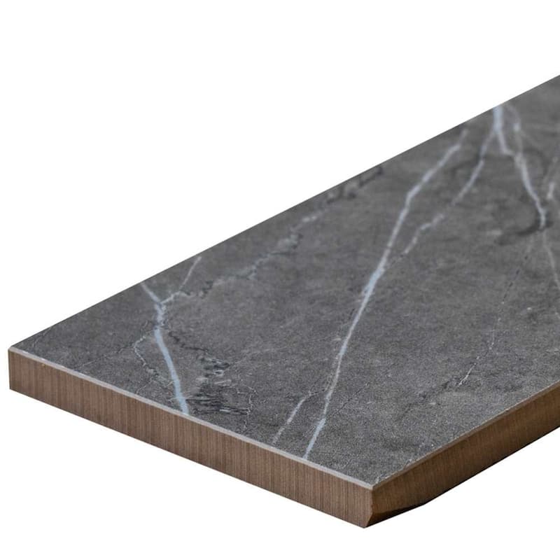 Penthouse 4x12 Polished Marble Look Porcelain Subway Tile - Floor, Wall