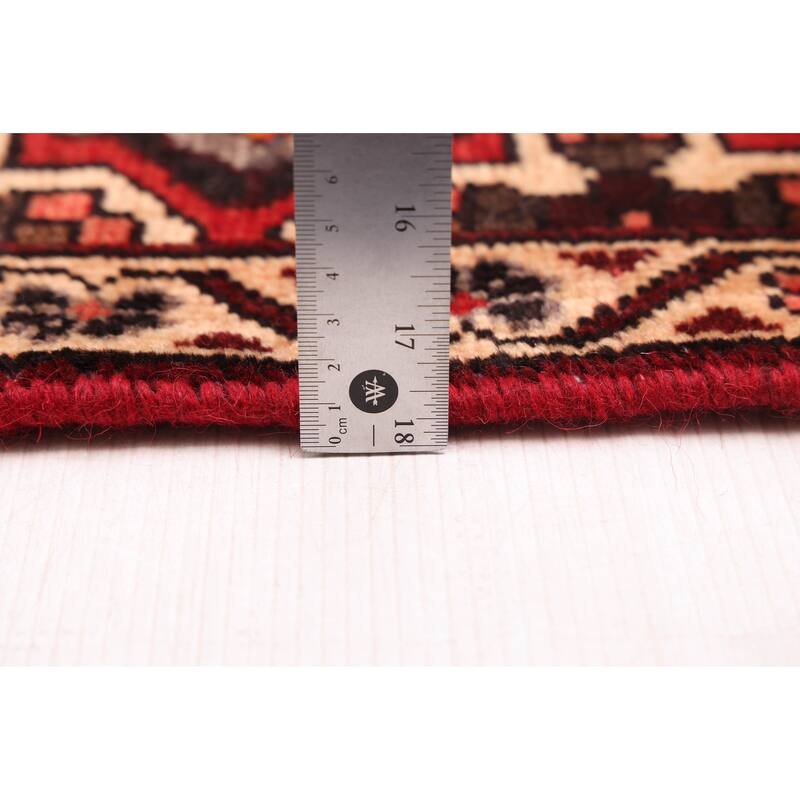 ECARPETGALLERY Hand-knotted Kayseri Vintage Dark Burgundy Wool Rug - 5'1 x 6'11