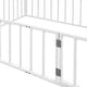 preview thumbnail 11 of 9, Full Metal Floor Bed Frame with Rails, Montessori Floor Bed with Fence and Door, for Kids Girls Boys, White