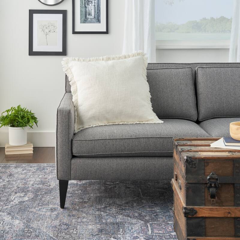 57 Grand by New Concept Washables Rustic Farmhouse Geometric Stonewash Throw Pillow , ( 22" x 22" )