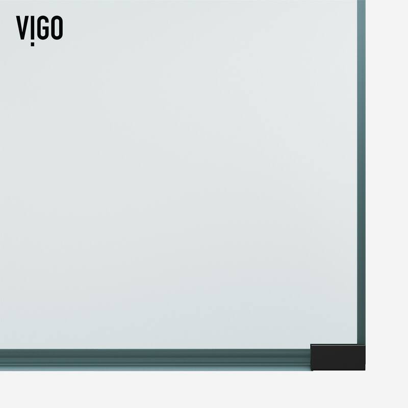 Vigo VG6094PCL3478 Arden 78" High x 34" Wide Hinged Framed Shower Door