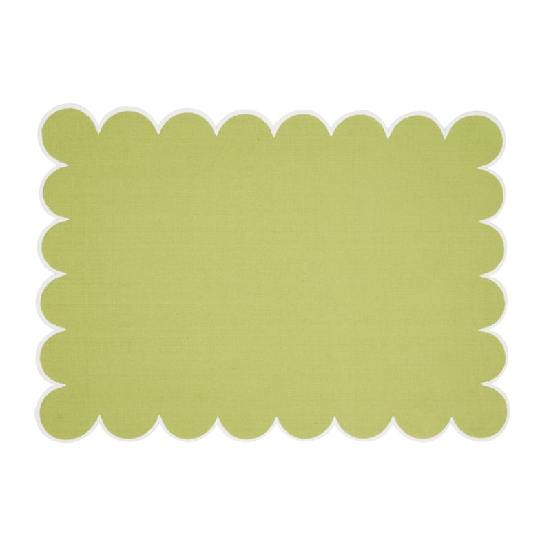 Eco Scallop Border Placemat (Set of 4) - 14"x20"