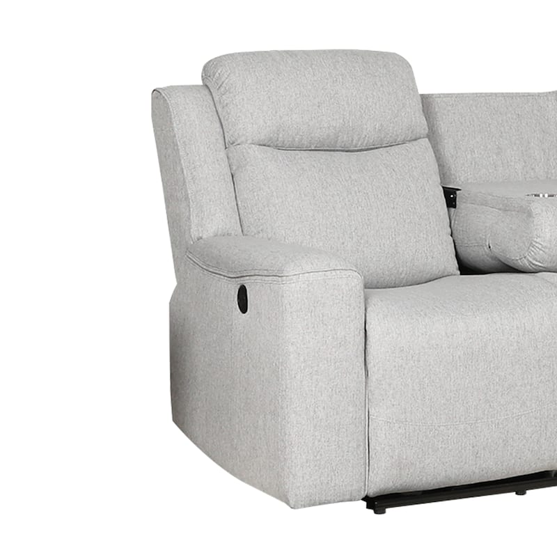 Amelia Contemporary Upholstered Recliner Sofa