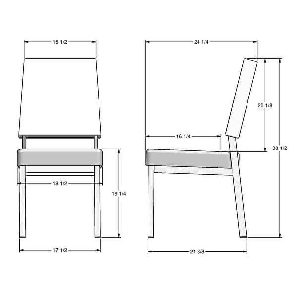 Amisco Avery Upholstered Dining Chair with Metal Legs