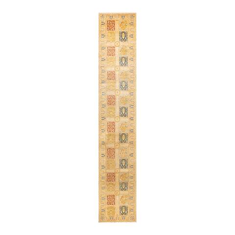 Overton Mogul One-of-a-Kind Hand-Knotted Runner - Sand, 2' 7" x 14' 8" - 2' 7" x 14' 8"