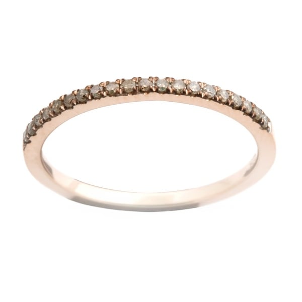 Prism Jewel 0.15Ct Brown Color Diamond Anniversary Band