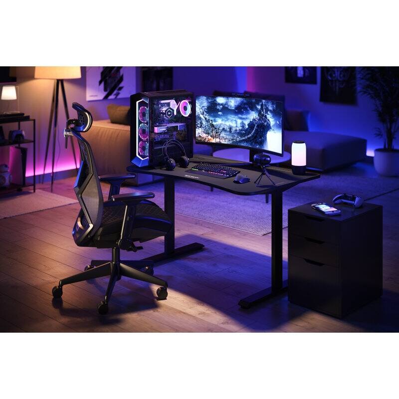 RESPAWN Gaming Desk - Computer Desk with Mouse Pad, PC Workstation Home Office Gaming Table