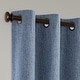 preview thumbnail 34 of 90, Linen Texture 100% Blackout Grommet Curtain Pair(2 panels)