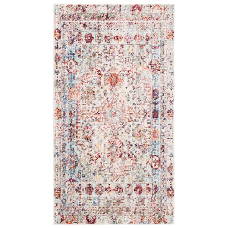 SAFAVIEH Valencia Vintage Margarida Boho Oriental Distressed Rug - 2' x 5' - Blue/Multi