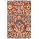 preview thumbnail 59 of 121, SAFAVIEH Fiorello Handmade Blossom French Country Wool Area Rug 6' Square - Red/Multi - Square