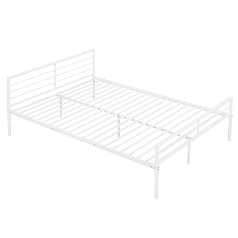 Merax Twin Over Full Metal Bunk Bed with Desk