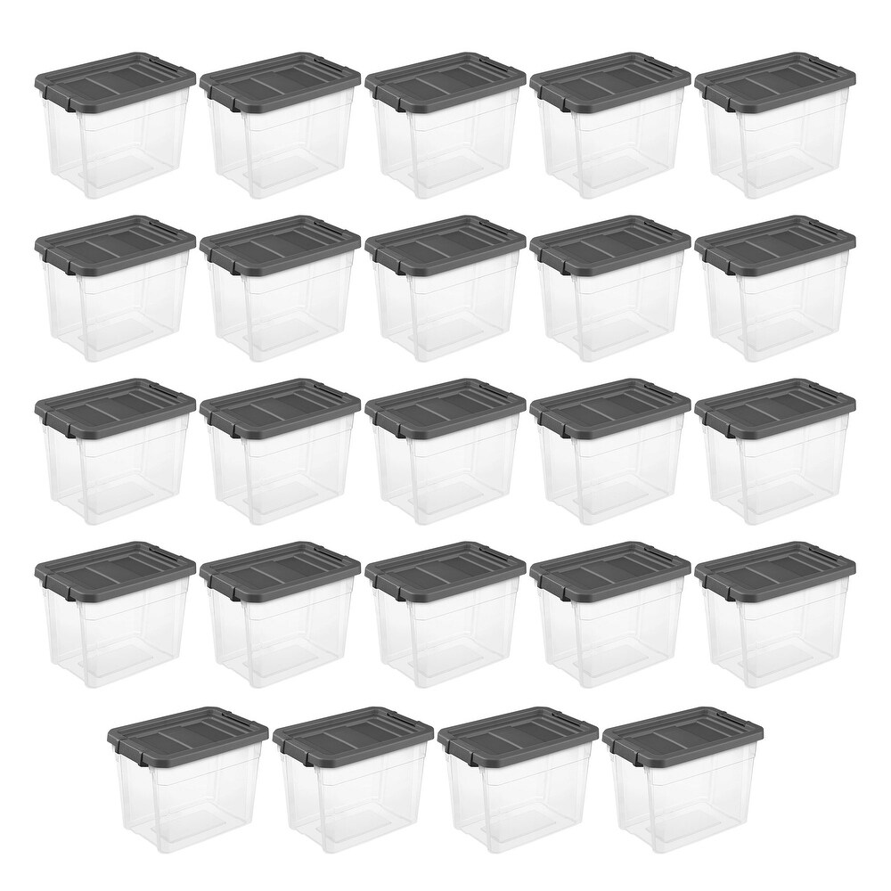 https://ak1.ostkcdn.com/images/products/is/images/direct/72a9235910b8567a72841a63f05dc292b1303330/Sterilite-30-Qt-Clear-Plastic-Stackable-Storage-Bin-w--Grey-Latch-Lid%2C-24-Pack.jpg