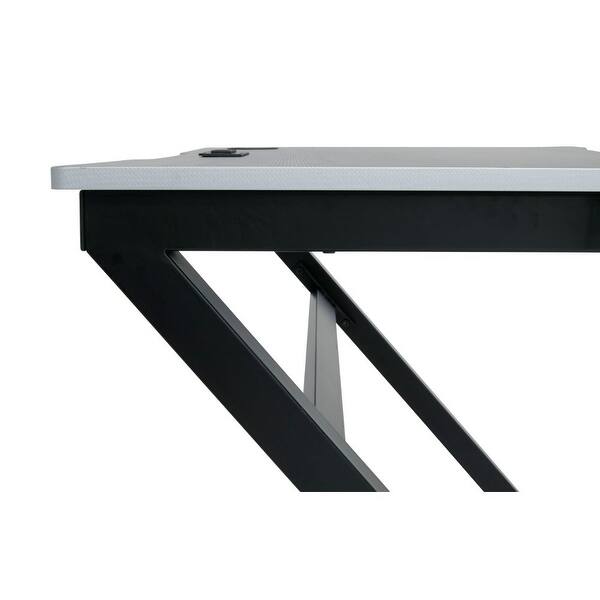 Shop Offex Gaming Zone Pc Gamer Computer Desk With Charging