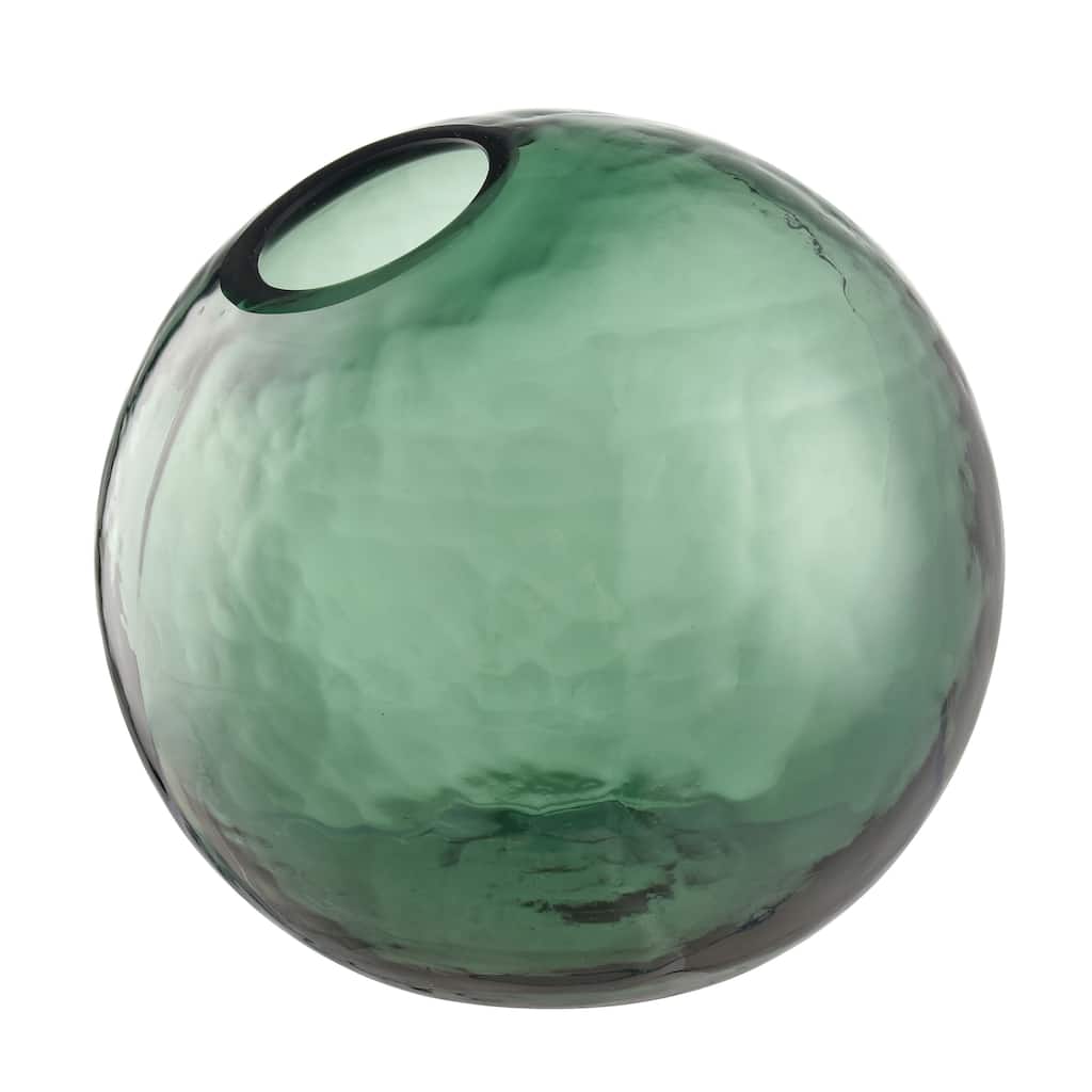 Atlas Calla Emerald Green Colored Glass Bud Vase