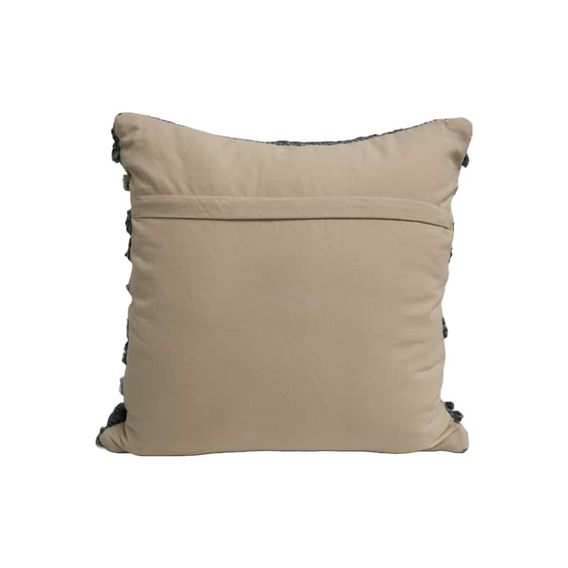 Home&Manor Vichy Wool & Cotton Designer Throw Pillow